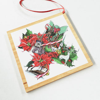 Christmas Collage Ornament