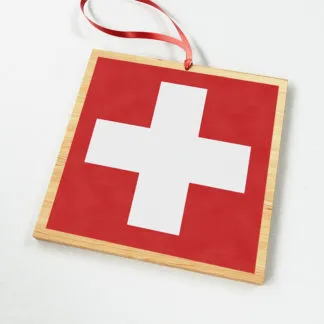 Swiss Cross Ornament